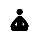 Schneidersitz Icon